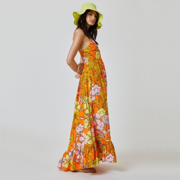 Plenty by Tracy Reese | 100% Cotton Flower Power Maxi Dress | NWT - Picture 2 of 11